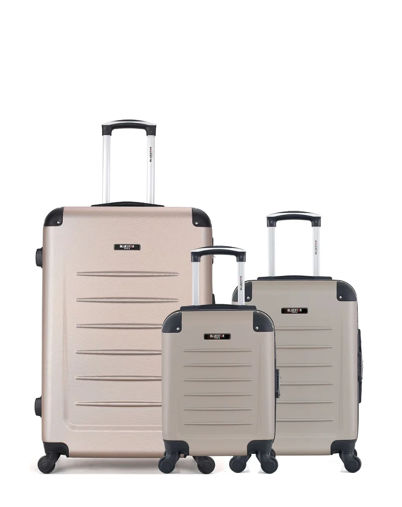 Lot de 3 Valises Rigides Grand Format, Cabine et Cabine XXS OPERA