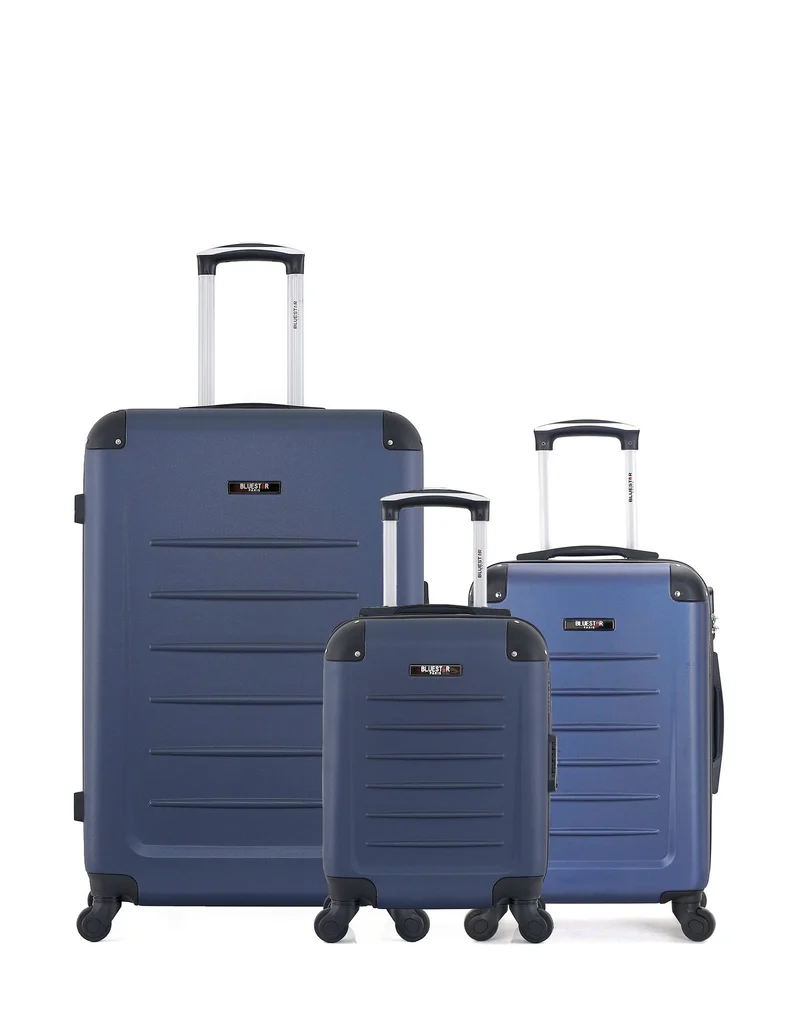 Lot de 3 Valises Rigides Grand Format, Cabine et Cabine XXS OPERA