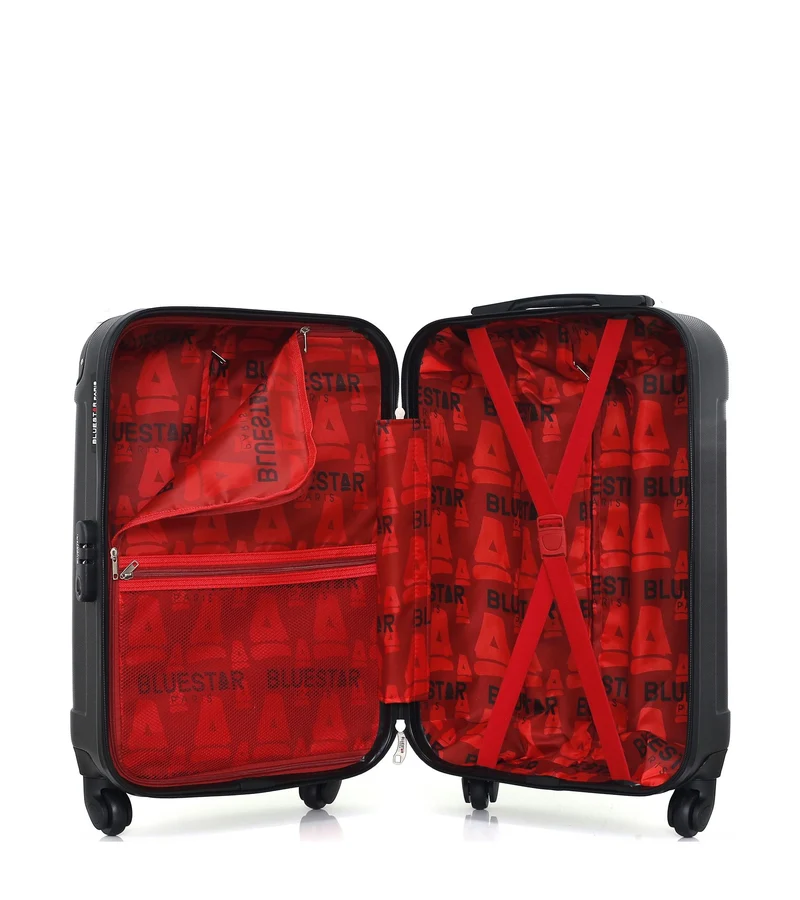 Lot de 3 Valises Rigides Grand Format, Cabine et Cabine XXS MADRID