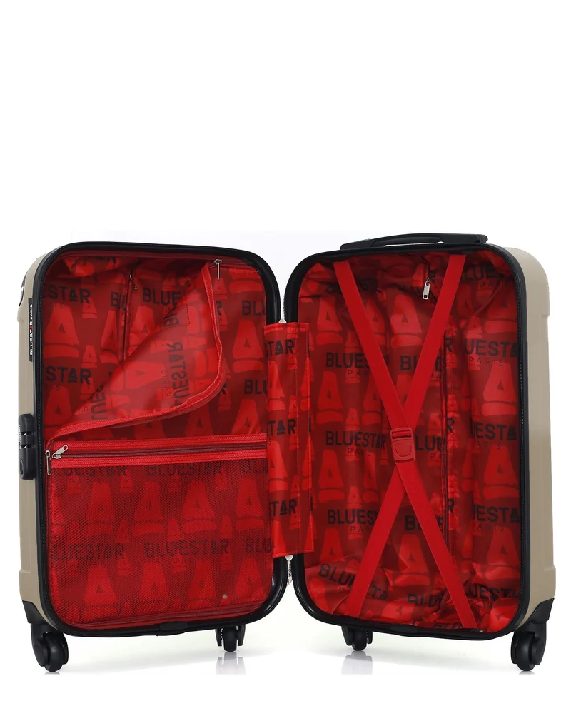 Lot de 3 Valises Rigides Grand Format, Cabine et Cabine XXS MADRID