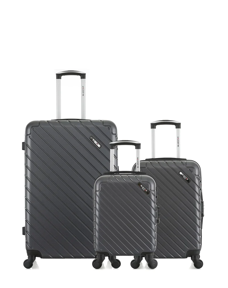 Lot de 3 Valises Rigides Grand Format, Cabine et Cabine XXS CITE