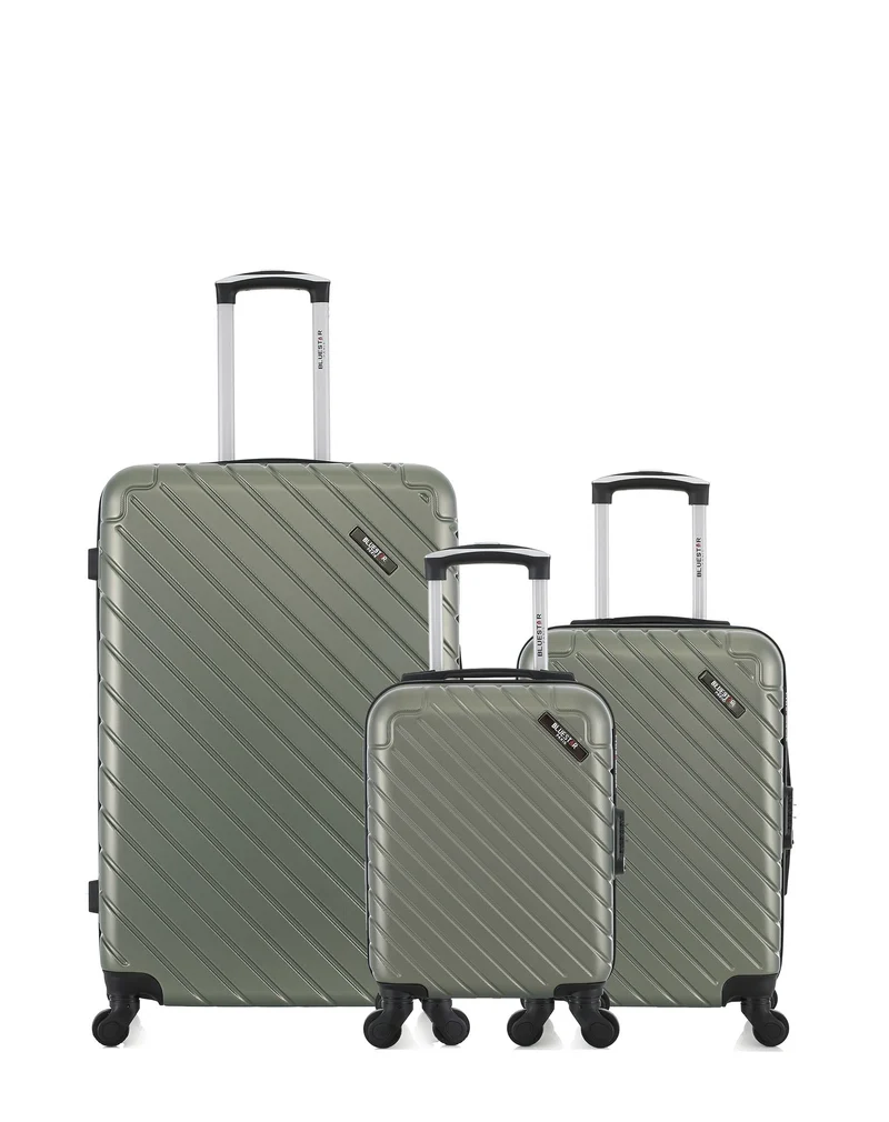Lot de 3 Valises Rigides Grand Format, Cabine et Cabine XXS CITE
