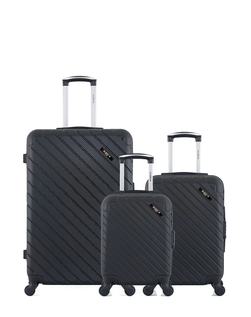 Lot de 3 Valises Rigides Grand Format, Cabine et Cabine XXS CITE