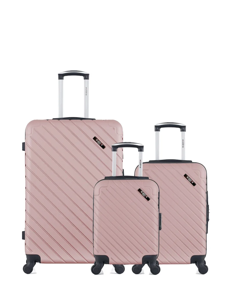 Lot de 3 Valises Rigides Grand Format, Cabine et Cabine XXS CITE