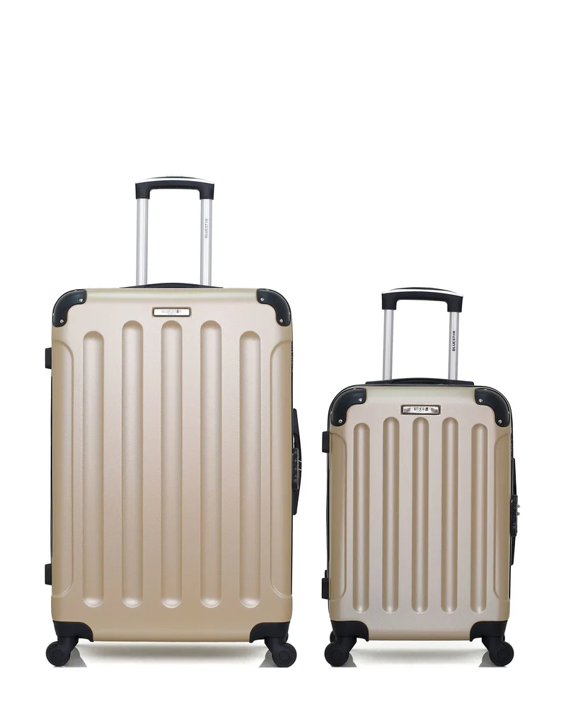 Lot de 2 Valises Rigides Grand Format et Cabine MADRID