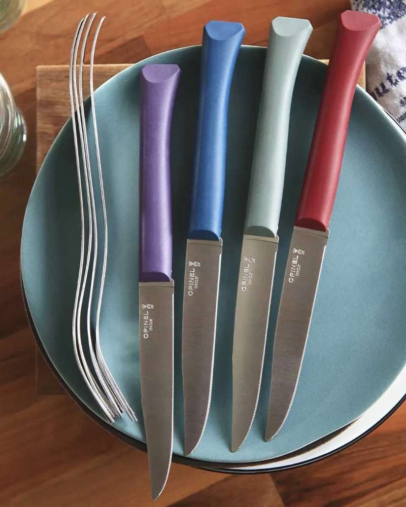 Coffret de 4 couteaux de table Opinel Bon Appétit + à personnaliser