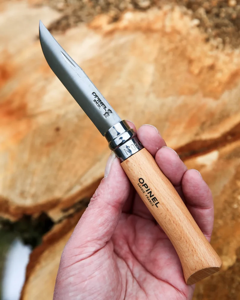 Couteau acier inoxydable Opinel N°08 à personnaliser