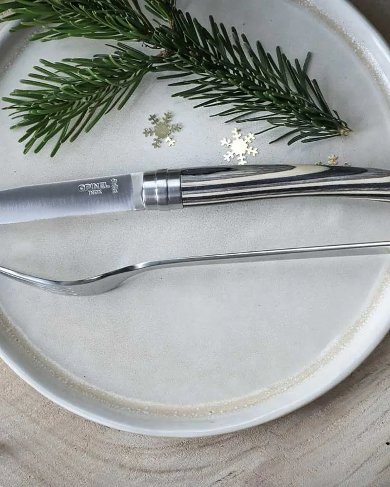 Couteaux de table acier inoxydable Opinel Facette à personnaliser