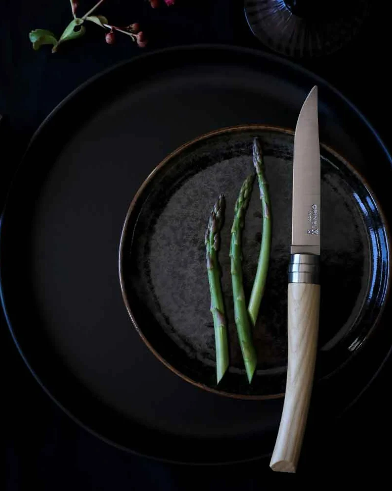Couteaux de table acier inoxydable Opinel Facette à personnaliser
