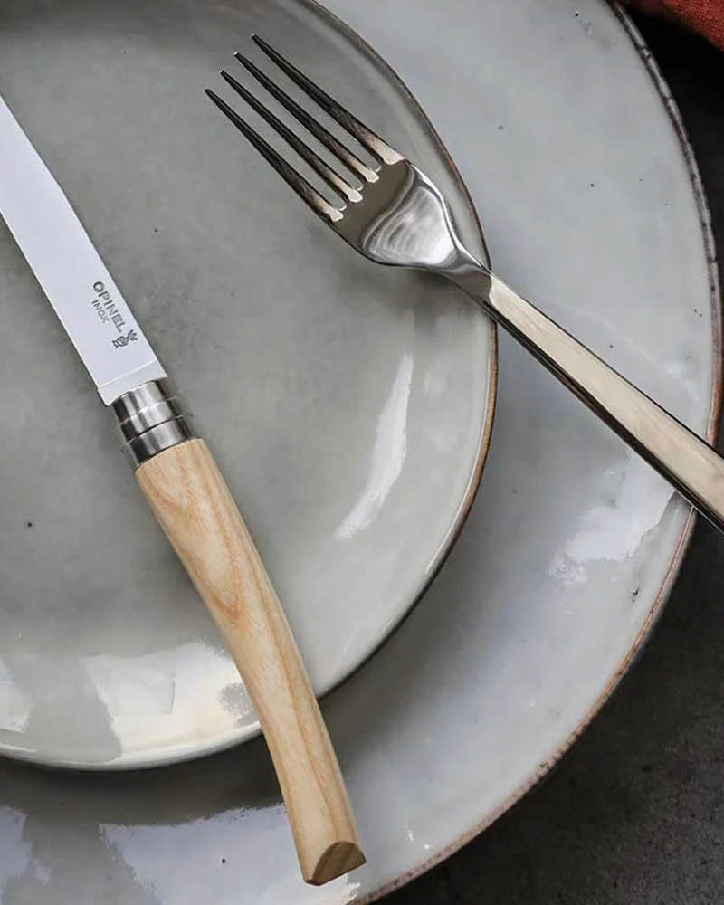 Couteaux de table acier inoxydable Opinel Facette à personnaliser
