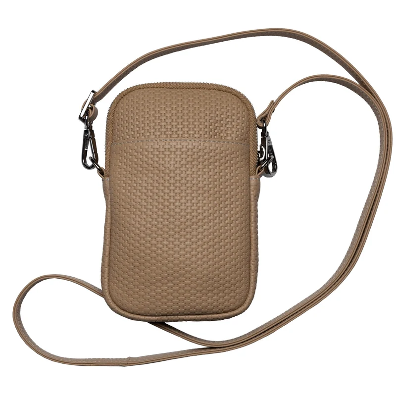 Etui téléphone Bianca avec sangle ajustable - Marron