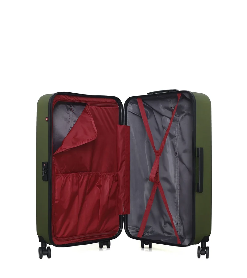 Lot de 3 Valises Rigides Grand Format, Cabine XXS et Vanity ZURICH