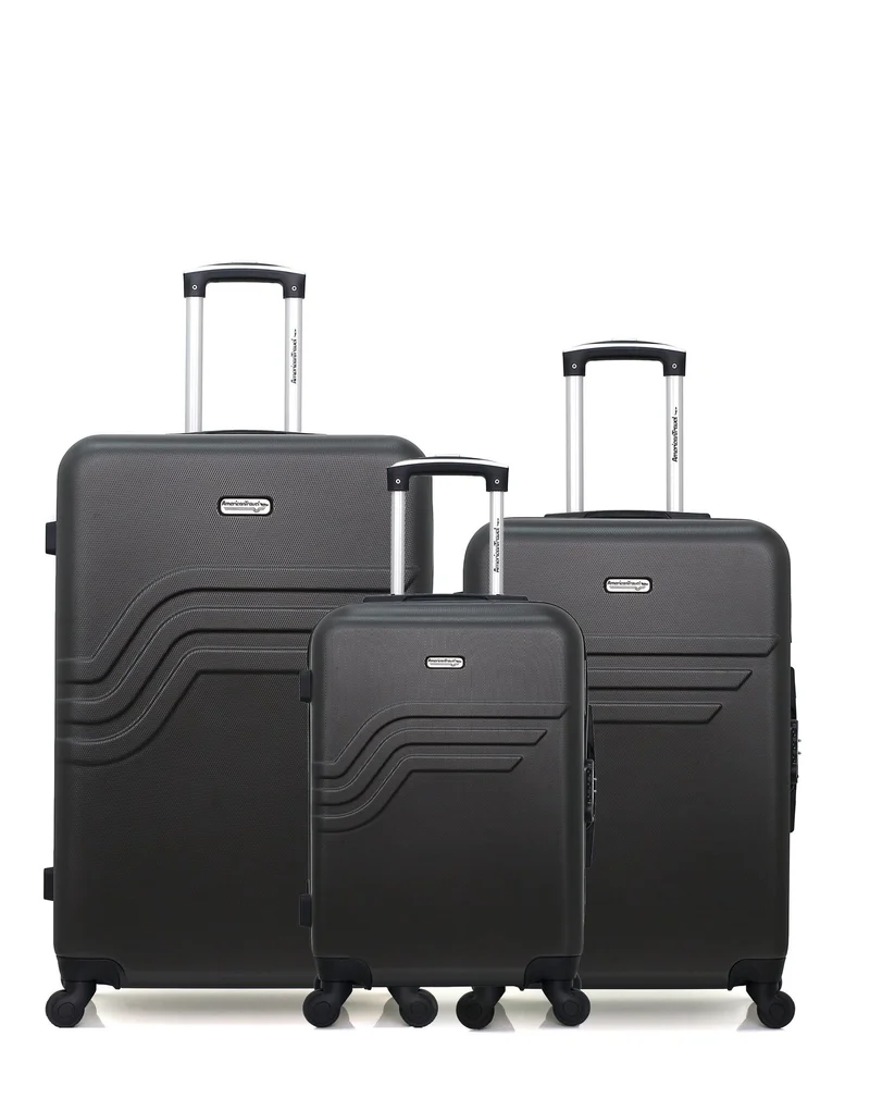 Lot de 3 Valises Rigides Grand Format, Taille Moyenne et Cabine QUEENS