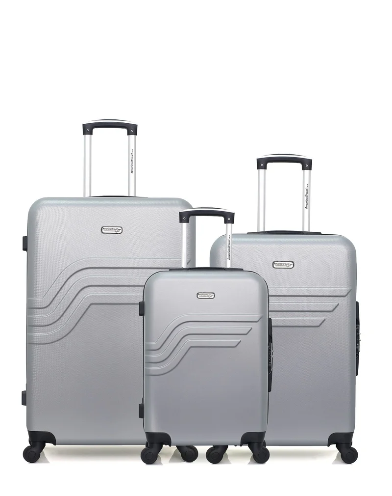 Lot de 3 Valises Rigides Grand Format, Taille Moyenne et Cabine QUEENS