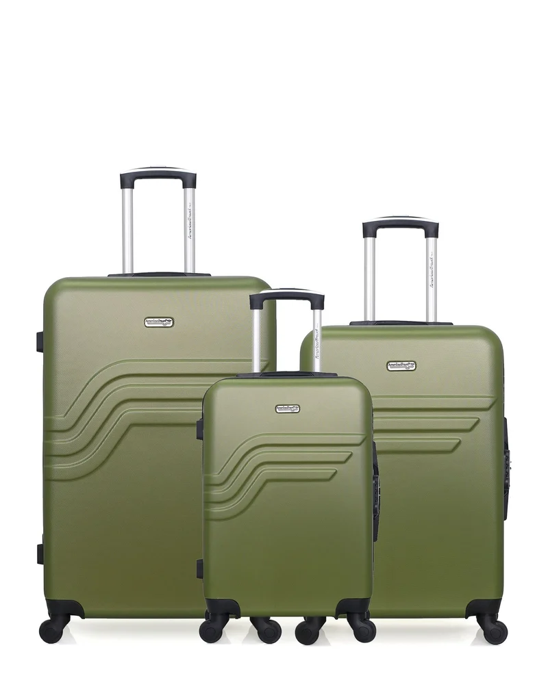Lot de 3 Valises Rigides Grand Format, Taille Moyenne et Cabine QUEENS