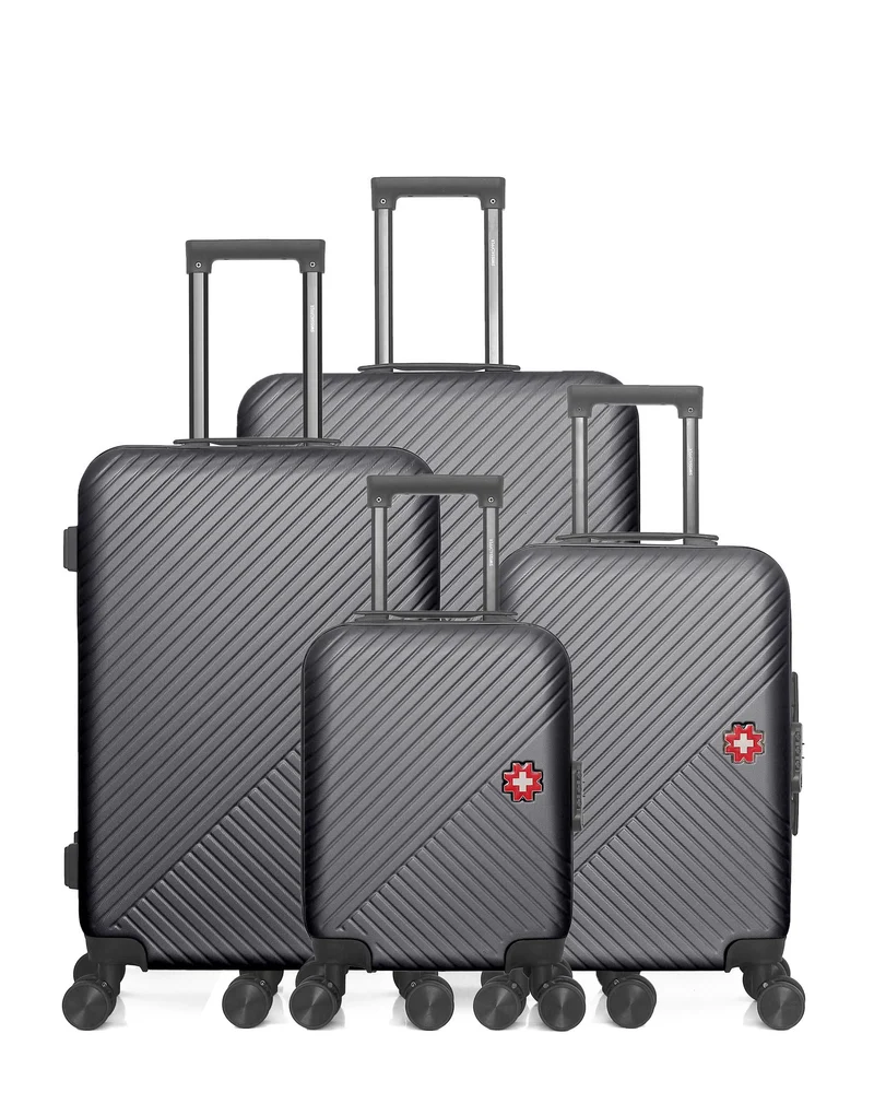Lot de 4 Valises grand format, valise weekend, valise cabine, valise cabine XXS SPIEZ