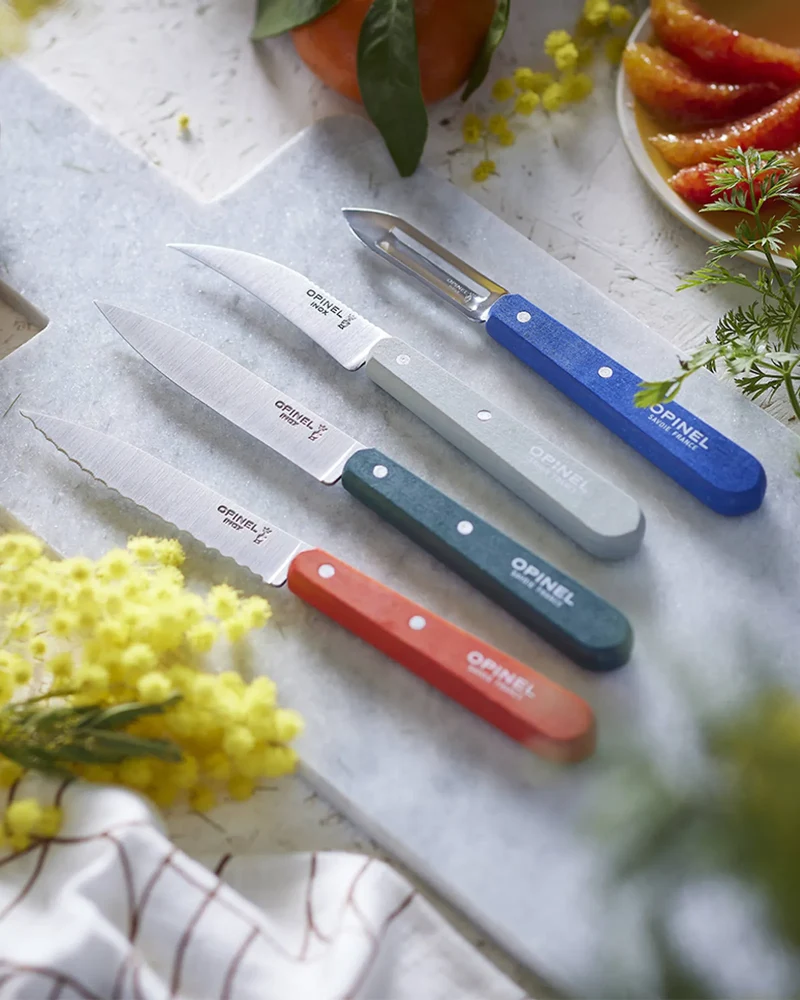 Coffret Les Essentiels Primo acier inoxydable Opinel à personnaliser