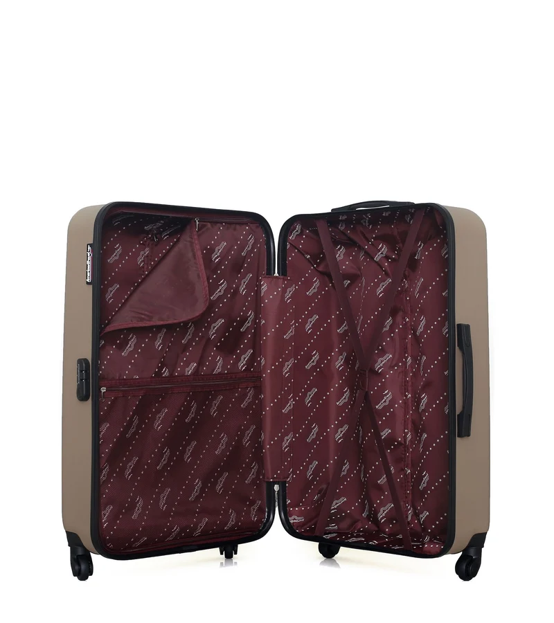 Lot de 3 Valises Rigides Grand Format, Cabine et Vanity CHELSEA