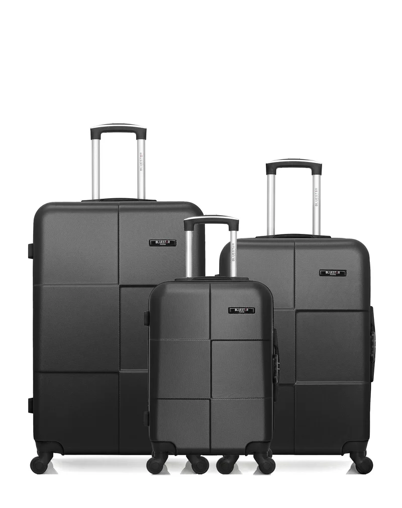 Lot de 3 Valises Rigides Grand Format, Taille Moyenne et Cabine MIAMI