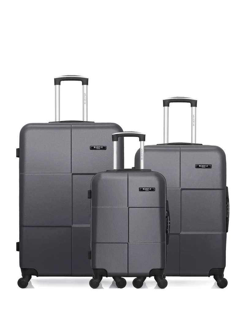 Lot de 3 Valises Rigides Grand Format, Taille Moyenne et Cabine MIAMI