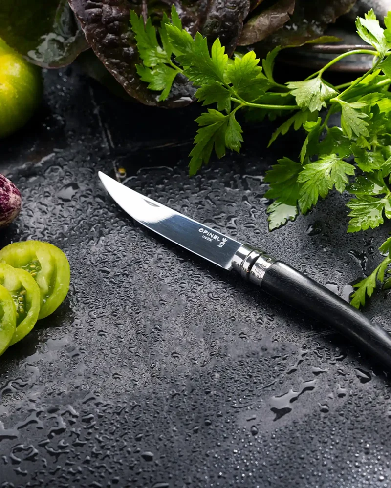 Couteau inox Opinel Effilé 8 Hêtre à personnaliser
