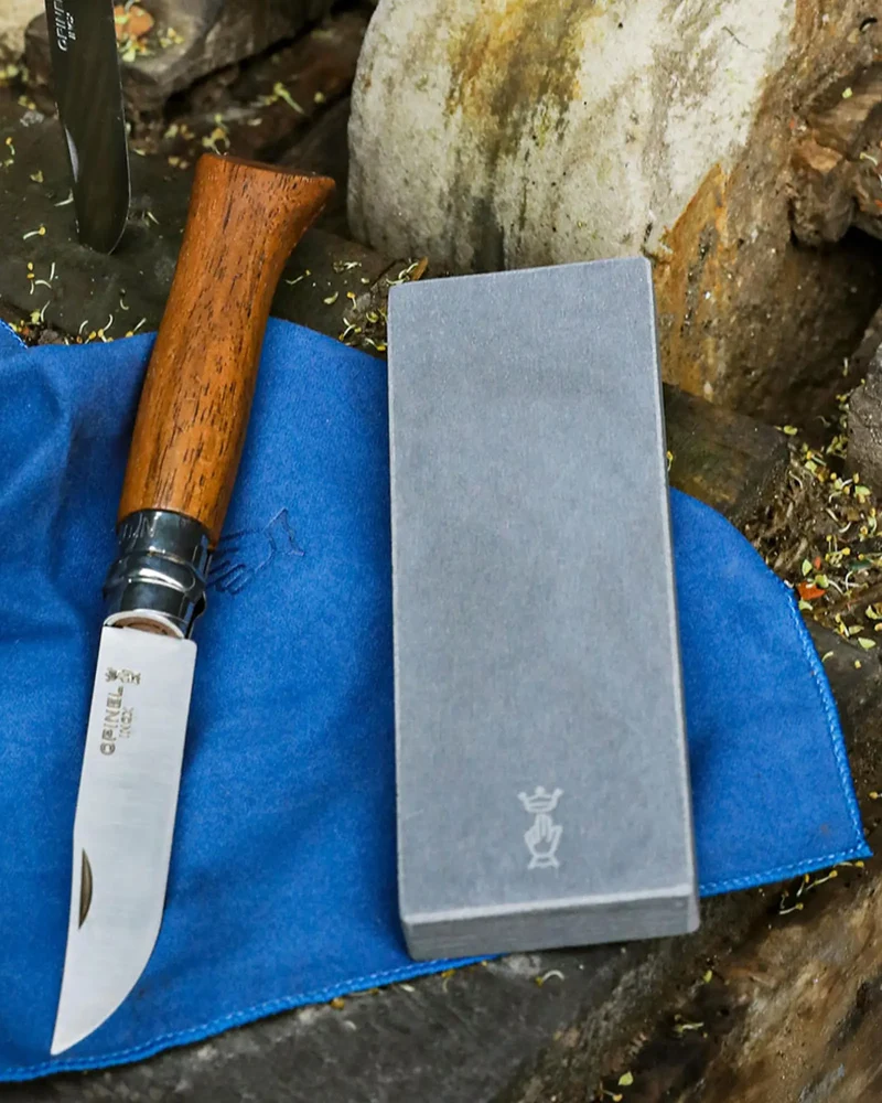 Pierre d'affûtage grès schisteux Opinel 14 cm à personnaliser