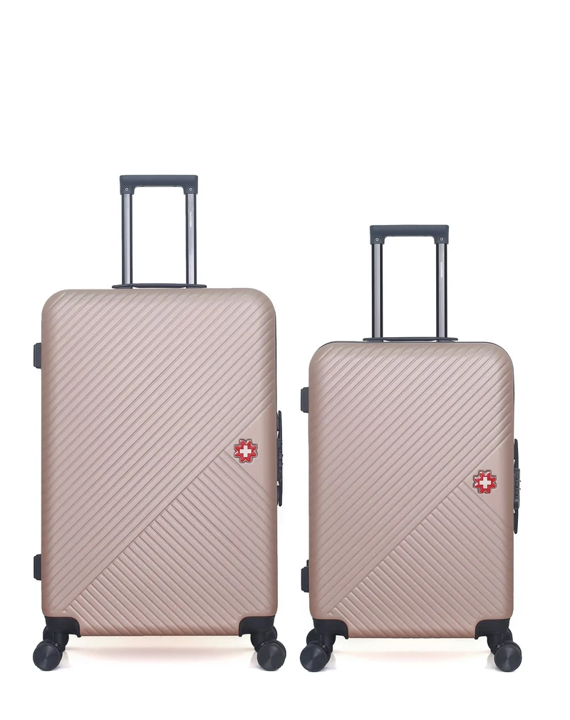 Lot de 2 Valises Rigides Grand Format et Taille Moyenne SPIEZ