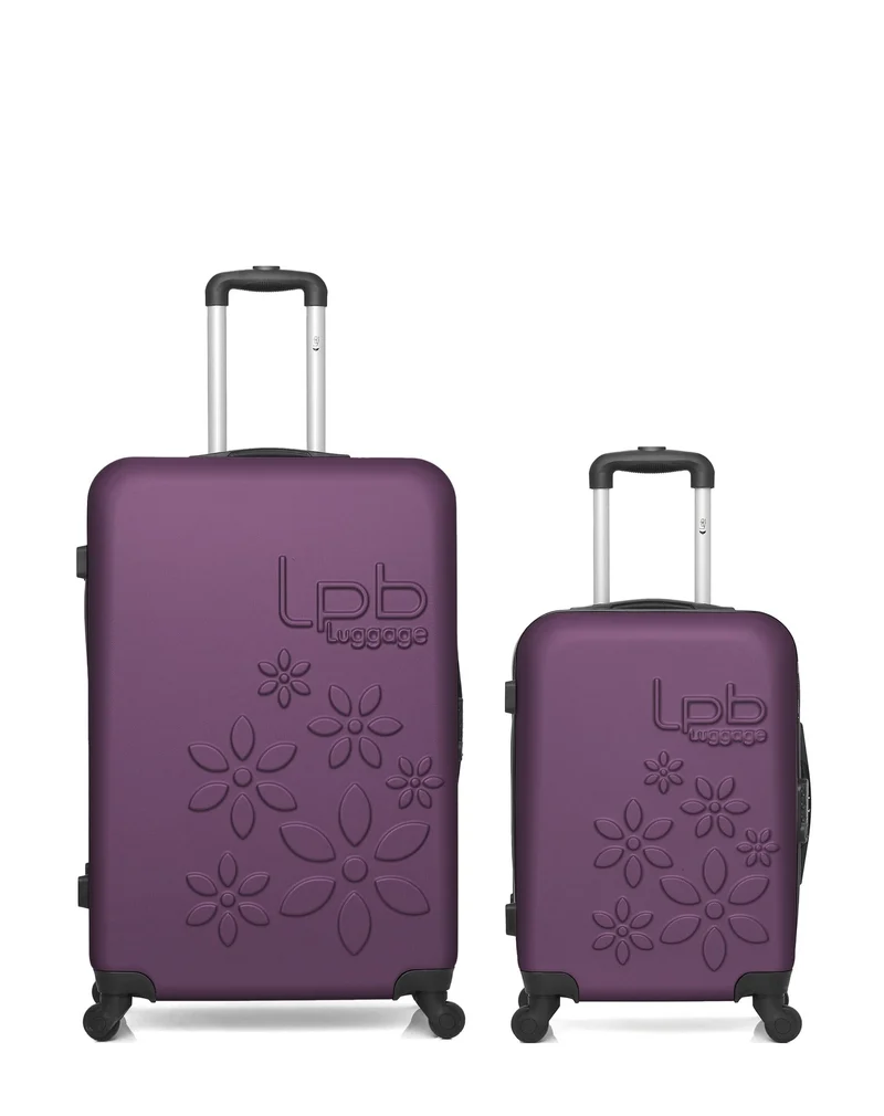 Lot de 2 Valises Rigides Grand Format et Cabine ELEONOR
