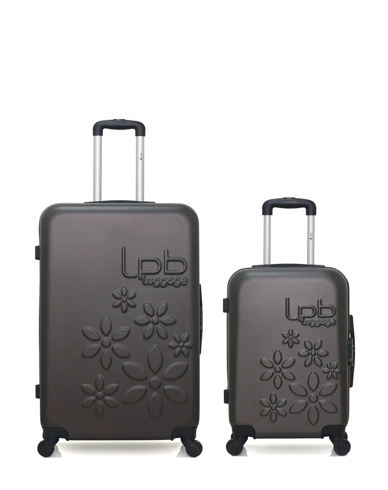 Lot de 2 Valises Rigides Grand Format et Cabine ELEONOR