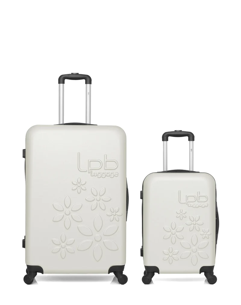 Lot de 2 Valises Rigides Grand Format et Cabine ELEONOR