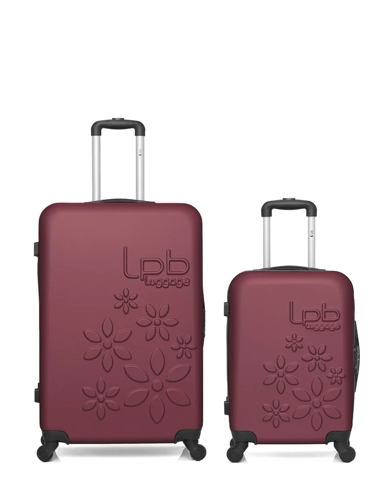 Lot de 2 Valises Rigides Grand Format et Cabine ELEONOR