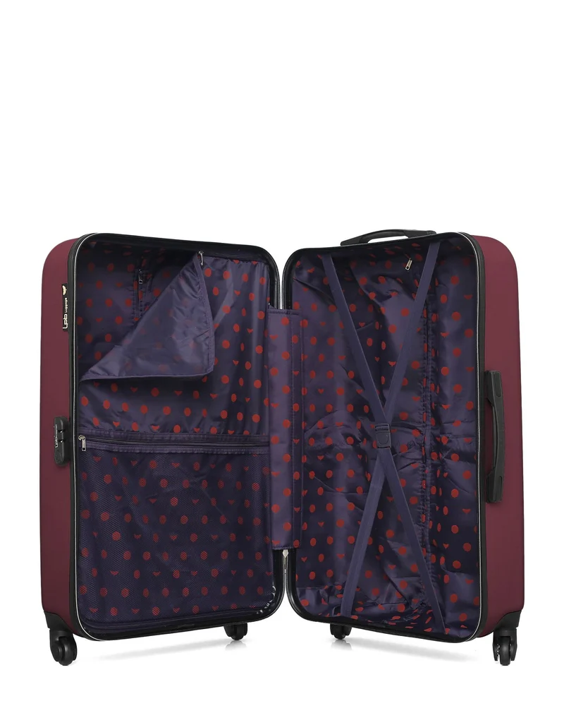 Lot de 2 Valises Rigides Grand Format et Cabine ELEONOR