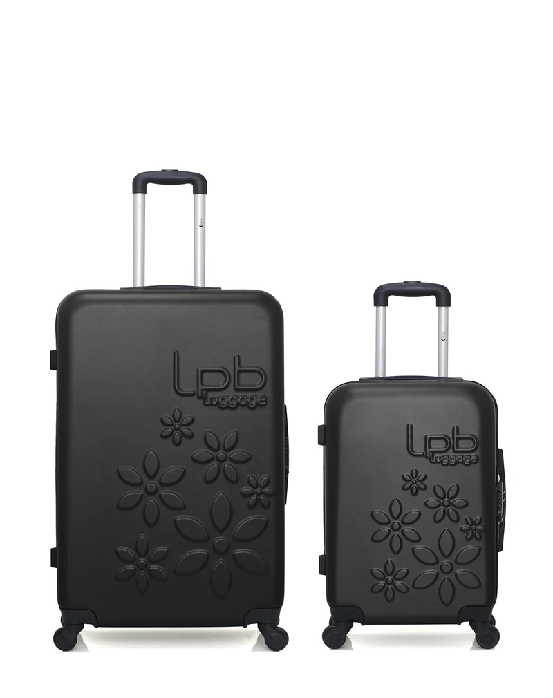 Lot de 2 Valises Rigides Grand Format et Cabine ELEONOR