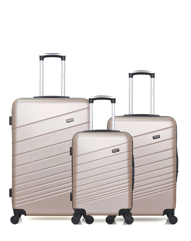 Lot de 3 Valises Rigides Grand Format, Taille Moyenne et Cabine TIGRE