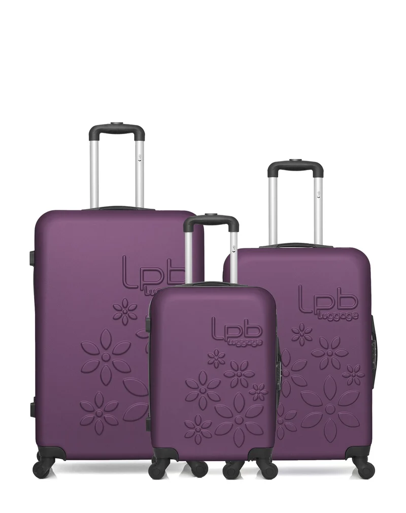 Lot de 3 Valises Rigides Grand Format, Taille Moyenne et Cabine ELEONOR