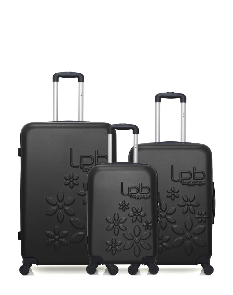Lot de 3 Valises Rigides Grand Format, Taille Moyenne et Cabine ELEONOR