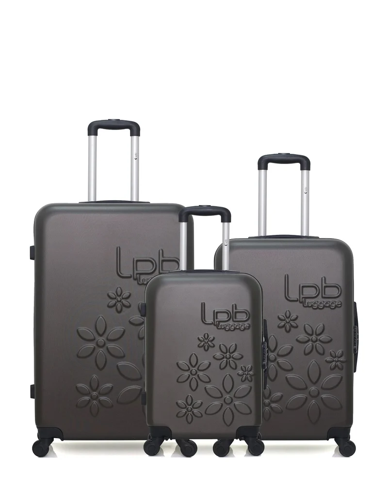 Lot de 3 Valises Rigides Grand Format, Taille Moyenne et Cabine ELEONOR