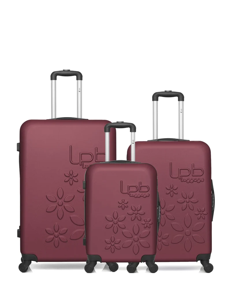 Lot de 3 Valises Rigides Grand Format, Taille Moyenne et Cabine ELEONOR