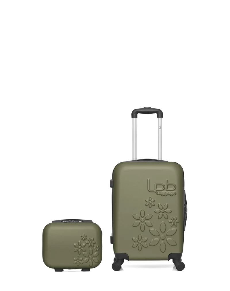 Lot de 2 Valise Cabine et Vanity Rigide ELEONOR