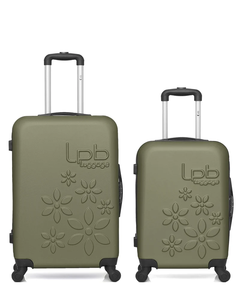 Lot de 2 Valise Taille Moyenne et Valise Cabine Rigide ELEONOR