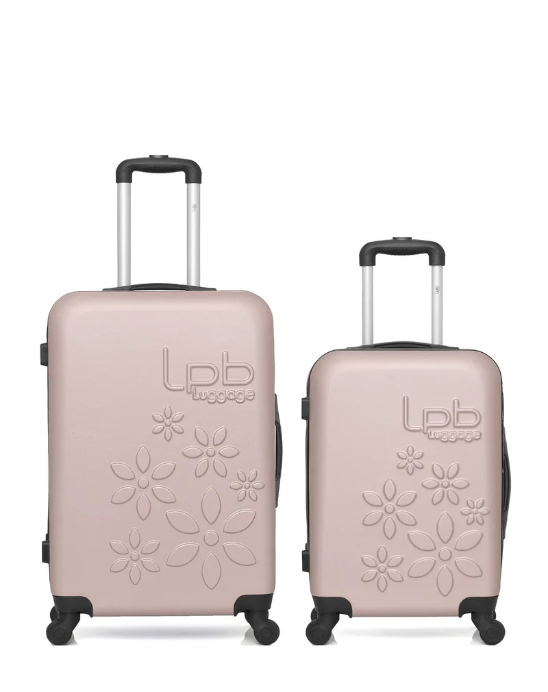 Lot de 2 Valise Taille Moyenne et Valise Cabine Rigide ELEONOR