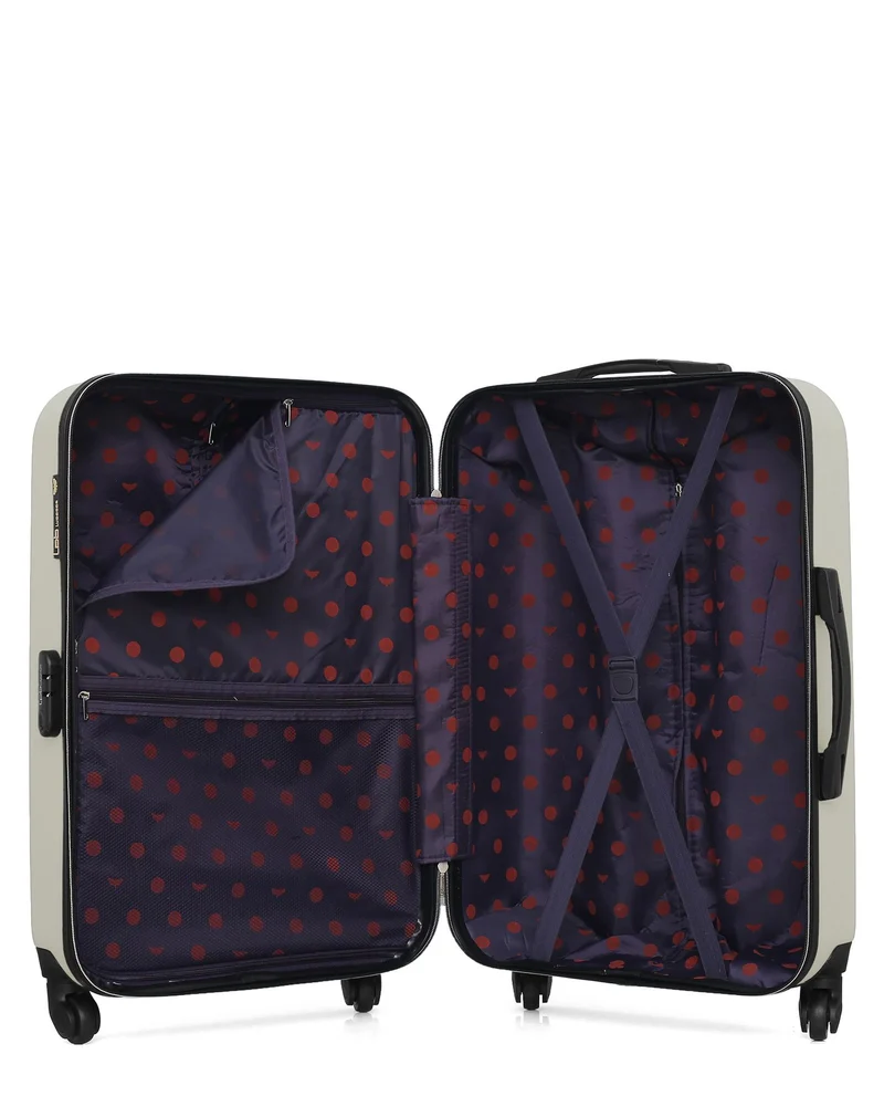 Lot de 2 Valise Taille Moyenne et Valise Cabine Rigide ELEONOR