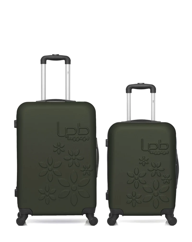 Lot de 2 Valise Taille Moyenne et Valise Cabine Rigide ELEONOR