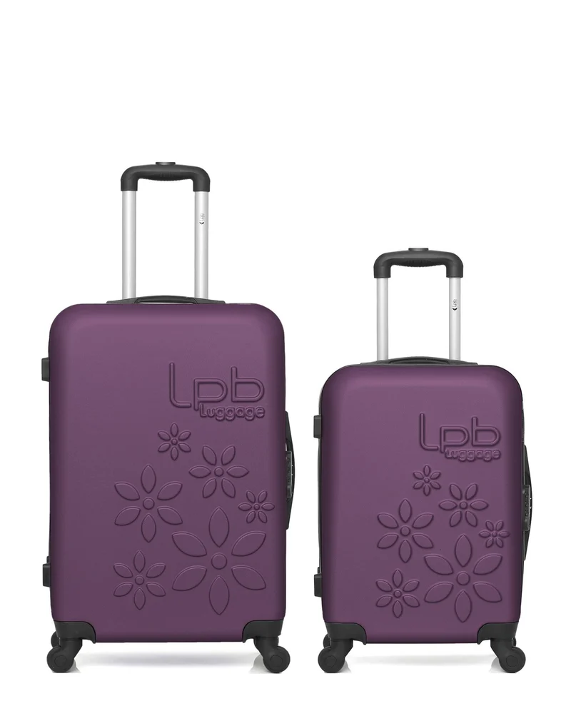 Lot de 2 Valise Taille Moyenne et Valise Cabine Rigide ELEONOR