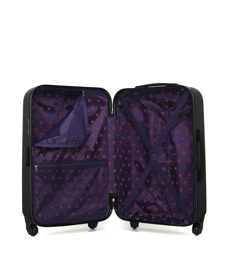 Lot de 2 Valise Taille Moyenne et Valise Cabine Rigide ELEONOR