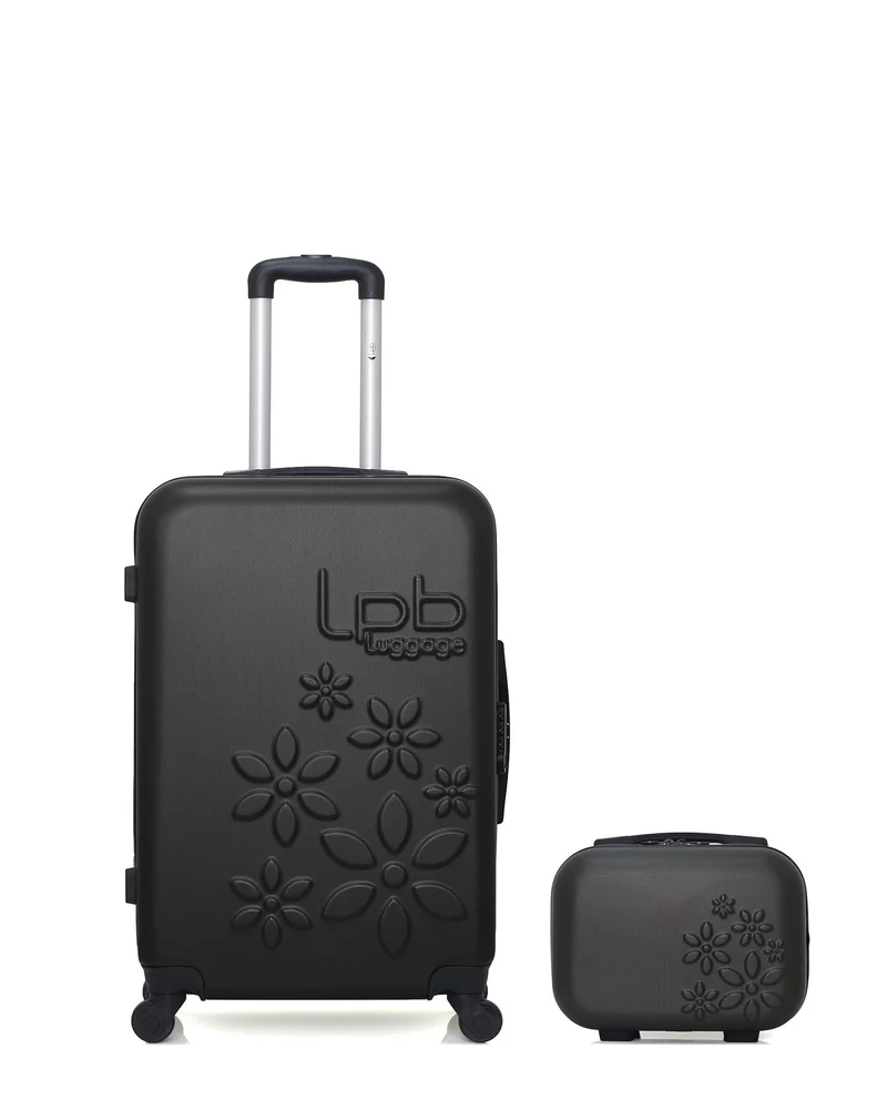 Lot de 2 Valise Taille Moyenne et Vanity Rigide ELEONOR