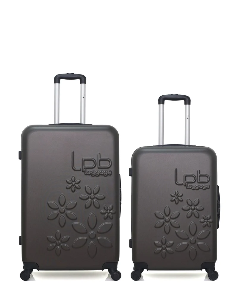 Lot de 2 Valise Grand Format et Valise Taille Moyenne Rigide ELEONOR