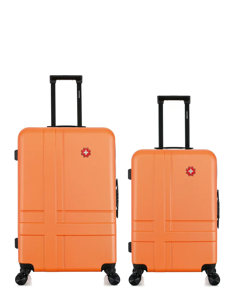 Lot de 2 Valises Rigides Grand Format et Taille Moyenne USTER