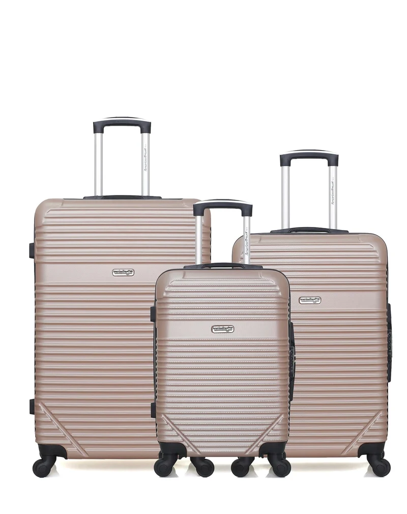 Lot de 3 Valises Rigides Grand Format, Taille Moyenne et Cabine MEMPHIS