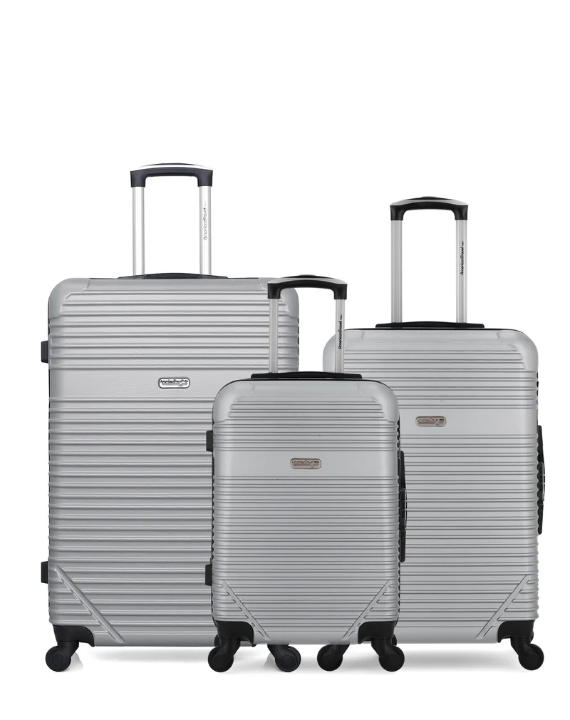 Lot de 3 Valises Rigides Grand Format, Taille Moyenne et Cabine MEMPHIS